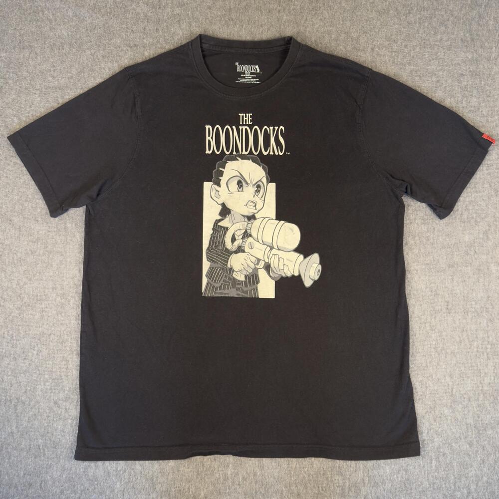 The Boondocks Riley Freeman Shirt Mens 3XL Black Cartoon Graphic Tee T-Shirt